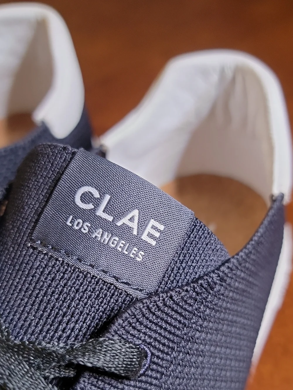 Clae Bradley Knit Low-Top Sneakers in Navy